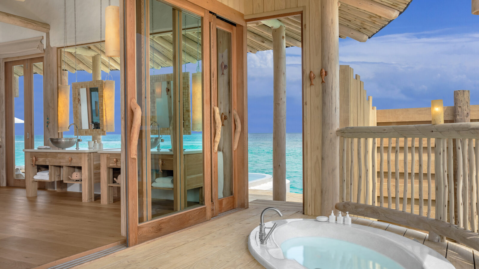 Outdoor Bathroom, Overwater Villa