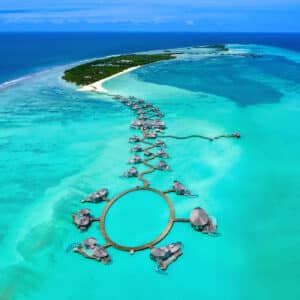 Luxury Sustainable Resorts in the Maldives and Thailand - Soneva Jani Aerial View of the Lagoon