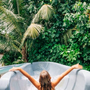 Water Slides on Children&#039;s Club at Soneva Fushi